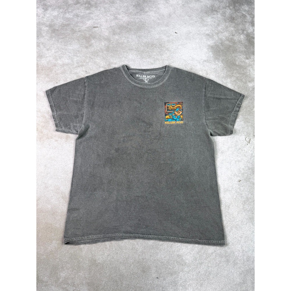 Killer Acid Limited Edition T-Shirt Mens Large Gray I Escape At Night Graphic